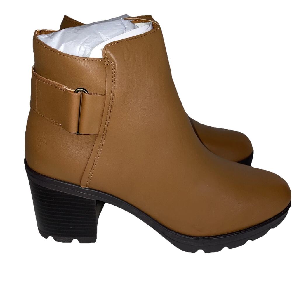 Naturalizer Veeda Women’s Ankle Boots 9.5 Cider Brown Leather Waterproof